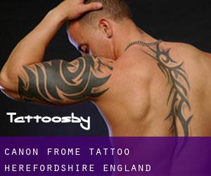 Canon Frome tattoo (Herefordshire, England)