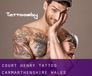 Court Henry tattoo (Carmarthenshire, Wales)